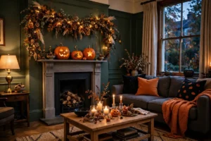 Halloween decorations and bedding ideas for a cosy UK home